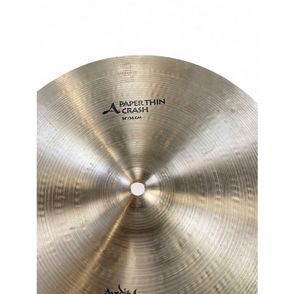 Used Zildjian 14in A Series Paper Thin Crash Cymbal