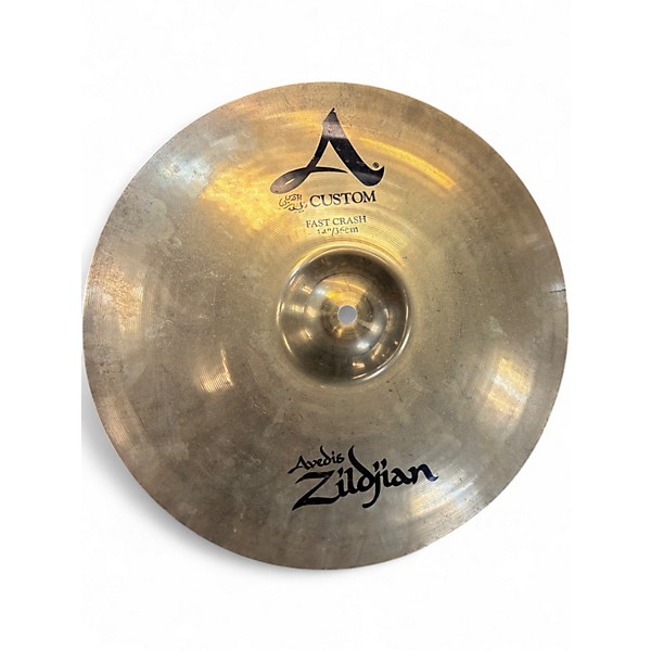Used Zildjian 14in A Custom Fast Crash Cymbal