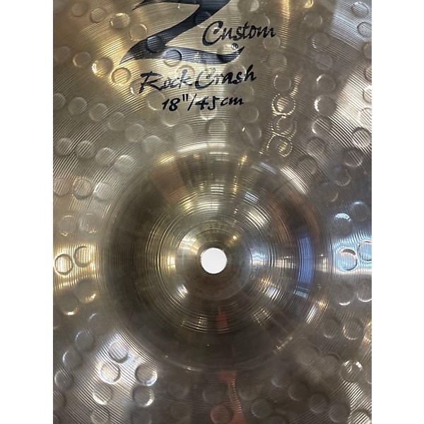 Used Zildjian 18in Z Custom Rock Crash Cymbal