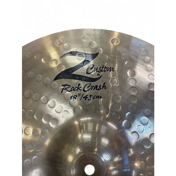 Used Zildjian 18in Z Custom Rock Crash Cymbal