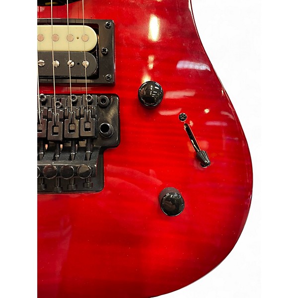 Used Kramer Striker HSS Transparent Red Solid Body Electric Guitar