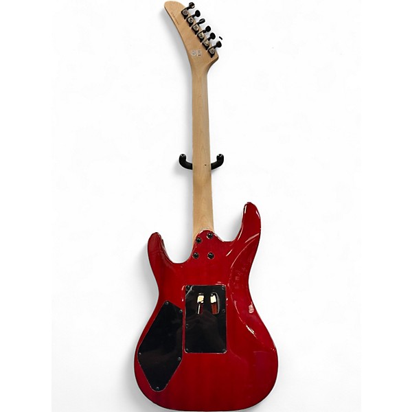 Used Kramer Striker HSS Transparent Red Solid Body Electric Guitar