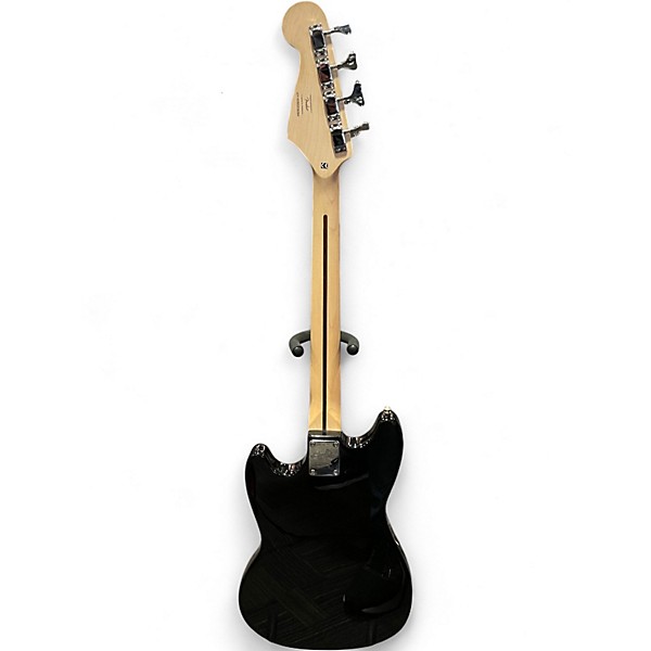 Used Squier Bronco Black Electric Bass Guitar