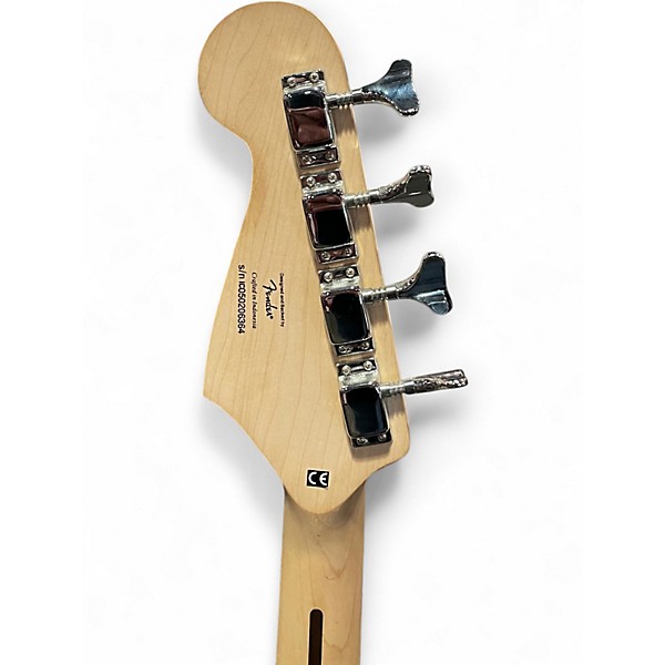 Used Squier Bronco Black Electric Bass Guitar