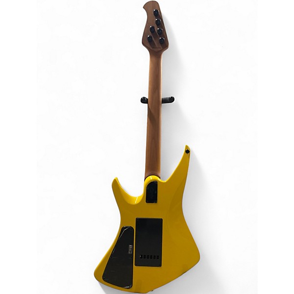 Used Sterling by Music Man KAIZEN Graffiti Yellow Solid Body Electric Guitar