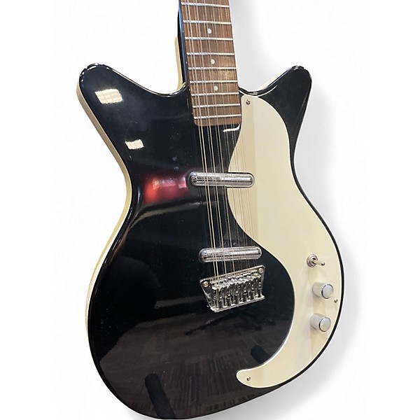 Used Danelectro 59m 12-String Black Hollow Body Electric Guitar
