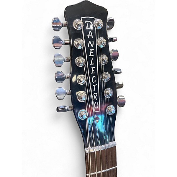 Used Danelectro 59m 12-String Black Hollow Body Electric Guitar