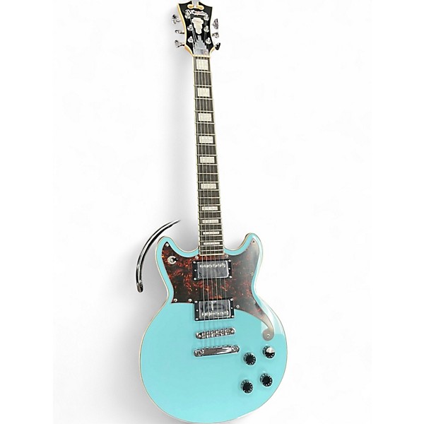 Used D'Angelico Premier Series Brighton Sky Blue Solid Body Electric Guitar