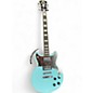 Used D'Angelico Premier Series Brighton Sky Blue Solid Body Electric Guitar thumbnail