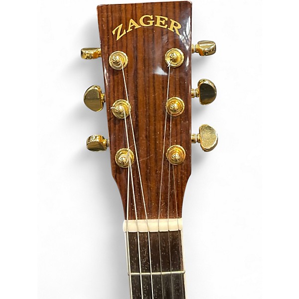 Used Zager ZAD-800MCE Natural Acoustic Electric Guitar