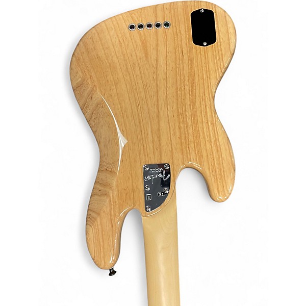 Used 2018 Fender American Elite Jazz Bass 5 String Natural Electric Bass Guitar