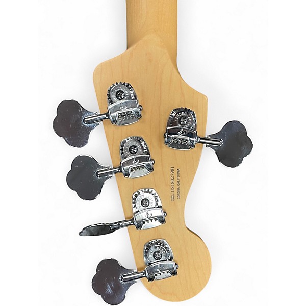 Used 2018 Fender American Elite Jazz Bass 5 String Natural Electric Bass Guitar