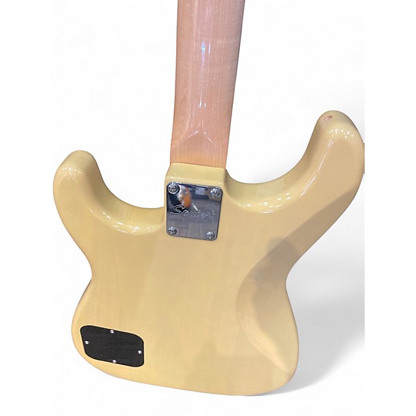 Used Squier Paranormal Strat-O-Sonic Vintage Blonde Solid Body Electric Guitar