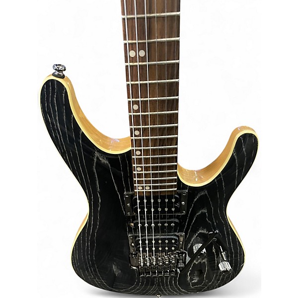 Used Ibanez S570AH Trans Black Solid Body Electric Guitar