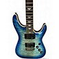 Used Schecter Guitar Research Omen Extreme 6 Blue Burst Solid Body Electric Guitar