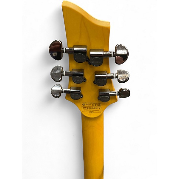 Used Schecter Guitar Research Omen Extreme 6 Blue Burst Solid Body Electric Guitar