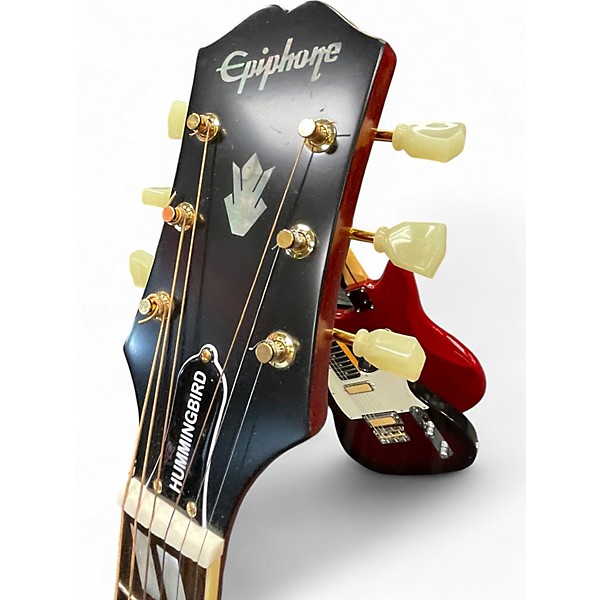Used Epiphone Hummingbird Cherry Sunburst Acoustic Guitar