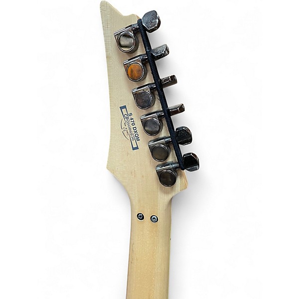 Used Ibanez S470 DXQM Trans Amber Solid Body Electric Guitar