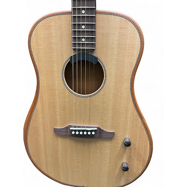 Used Fender Highway Antique Natural Acoustic Electric Guitar