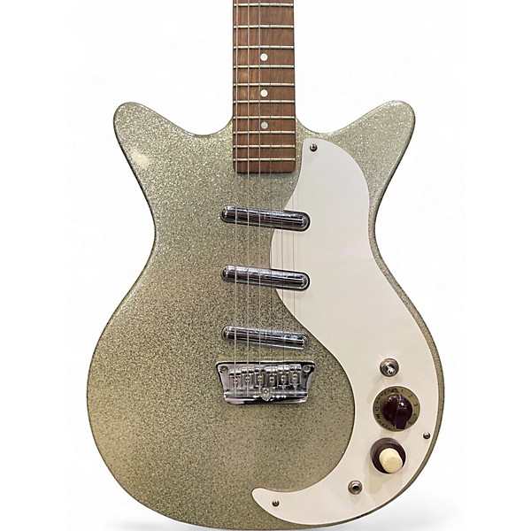 Used Danelectro DC3 GOLD SPARKLE Solid Body Electric Guitar