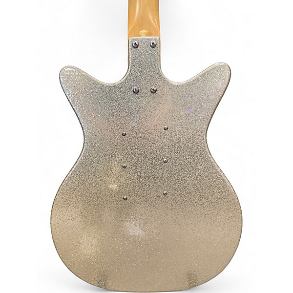 Used Danelectro DC3 GOLD SPARKLE Solid Body Electric Guitar