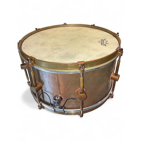 Used A&F Drum  Co 13in Ankh Hand Hammered Bronze Snare Drum Bronze Drum