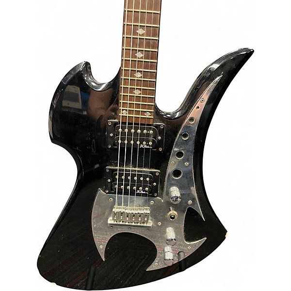 Used B.C. Rich Mockingbird "Evil Edge" Black Solid Body Electric Guitar