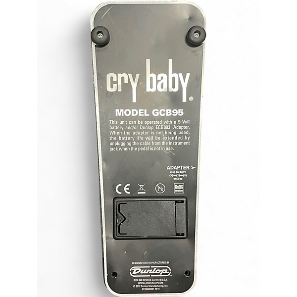 Used Dunlop GCB95 Original Crybaby Wah Effect Pedal
