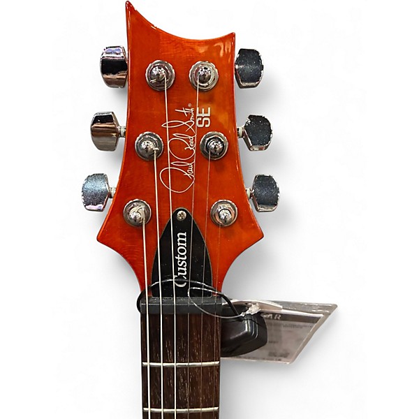 Used PRS SE Custom 22 Semi-Hollowbody Orange Hollow Body Electric Guitar