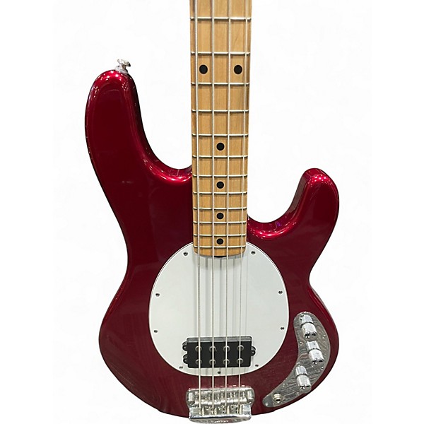 Used Ernie Ball Music Man StingRay 2 EQ H Candy Apple Red Electric Bass Guitar