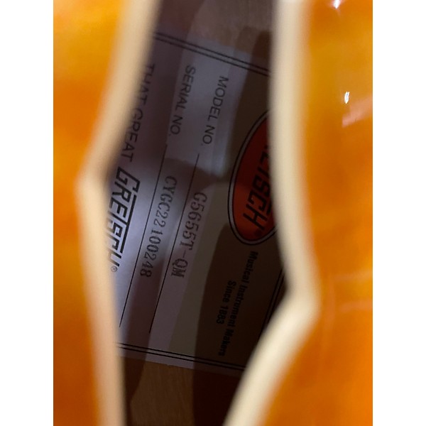 Used Gretsch Guitars g5655t qm Natural Hollow Body Electric Guitar