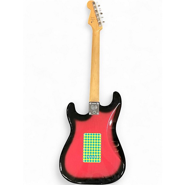 Used Fender STEVE LACEY PEOPLE PLEASER STRAT CHAOS BURST Solid Body Electric Guitar