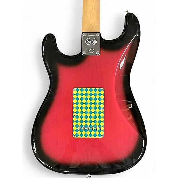 Used Fender STEVE LACEY PEOPLE PLEASER STRAT CHAOS BURST Solid Body Electric Guitar