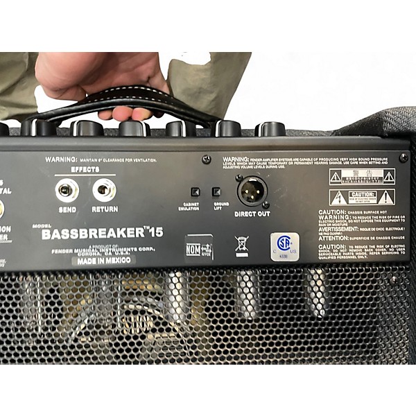 Used Fender Bassbreaker 15W 1x12 Tube Guitar Combo Amp