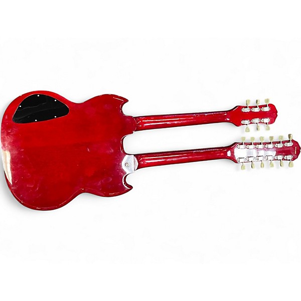 Used Epiphone G1275 Double Neck Cherry Solid Body Electric Guitar