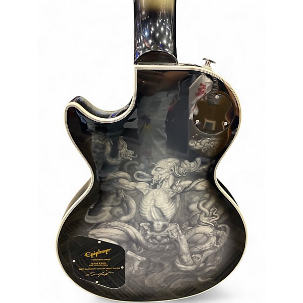 Used Epiphone Epiphone Adam Jones 1979 Les Paul Custom 2 Tone Sunburst Solid Body Electric Guitar