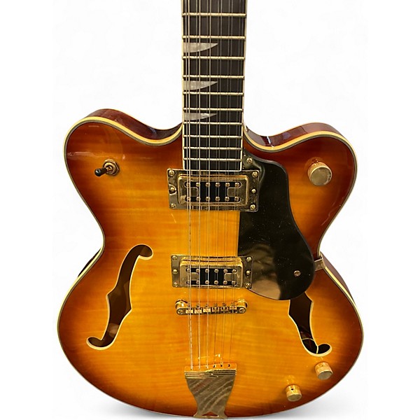 Used Eastwood Classic 12 2 Color Sunburst Solid Body Electric Guitar