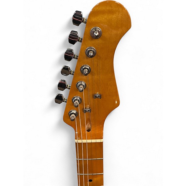 Used Partscaster Telecaster Deluxe Wine Red Solid Body Electric Guitar