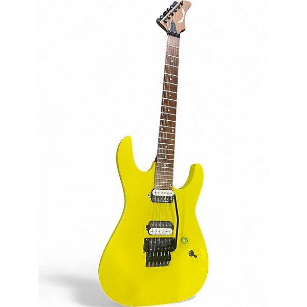 Used Dean MODERN 24 NEON YELLOW Solid Body Electric Guitar