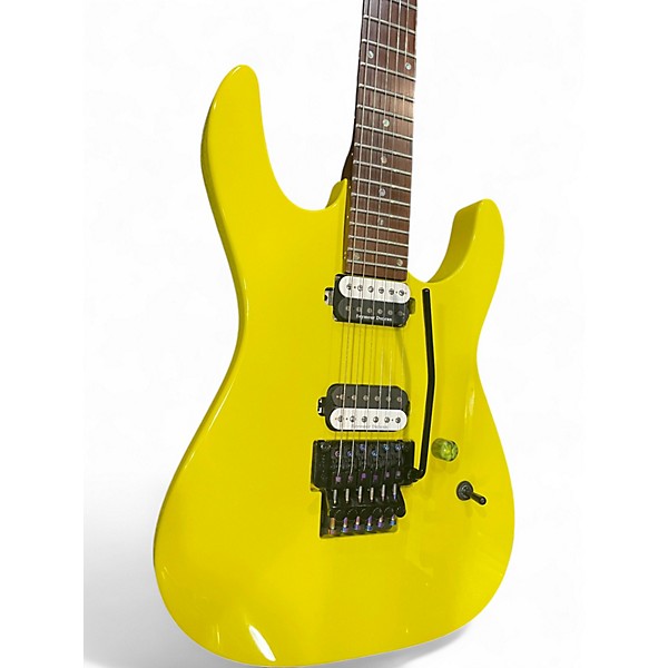 Used Dean MODERN 24 NEON YELLOW Solid Body Electric Guitar