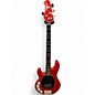 Used Ernie Ball Music Man Stingray 4 Left Handed Red Sparkle Electric Bass Guitar thumbnail