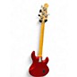 Used Ernie Ball Music Man Stingray 4 Left Handed Red Sparkle Electric Bass Guitar