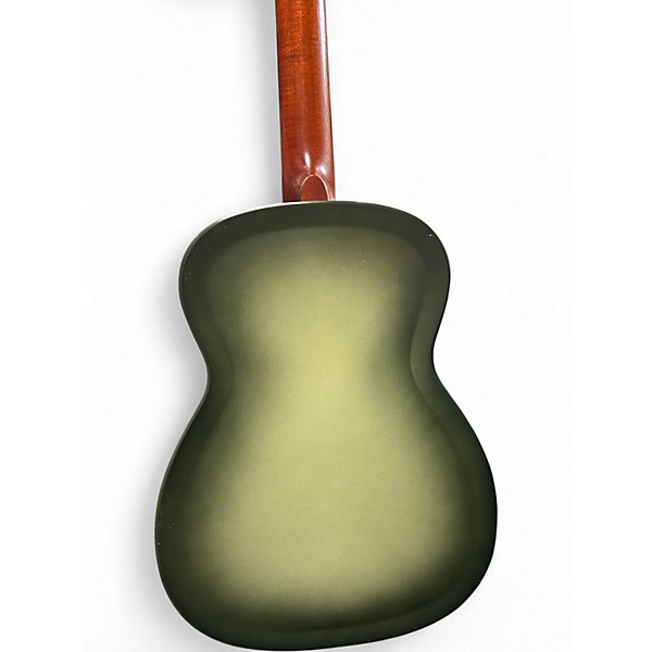 Used National NRP Green Acoustic Electric Guitar