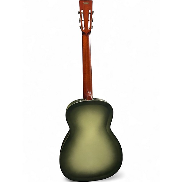 Used National NRP Green Acoustic Electric Guitar