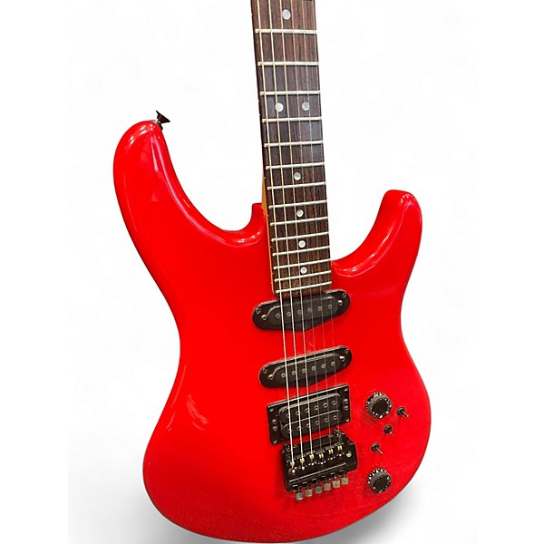 Vintage 1987 Peavey C-3 Superstrat HSS Red Solid Body Electric Guitar