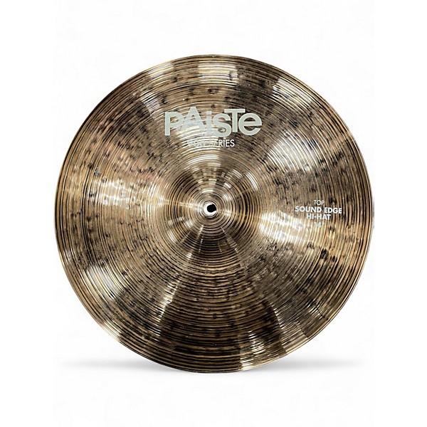 Used Paiste 14in 900 Series Sound Edge Hi Hat Pair Cymbal
