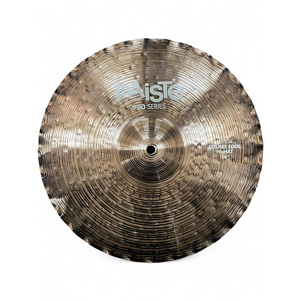 Used Paiste 14in 900 Series Sound Edge Hi Hat Pair Cymbal