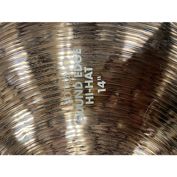 Used Paiste 14in 900 Series Sound Edge Hi Hat Pair Cymbal