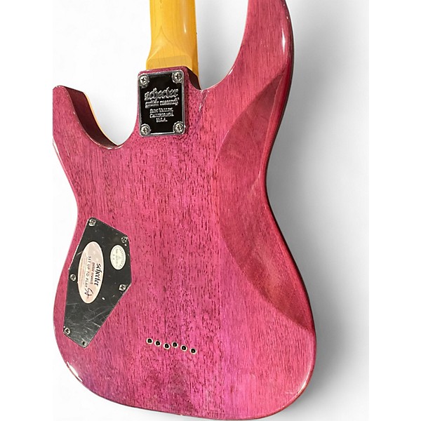 Used Schecter Guitar Research Omen Extreme 6 Pink Solid Body Electric Guitar