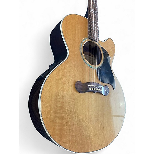 Used 2002 Gibson j180 ec starburst Natural Acoustic Electric Guitar